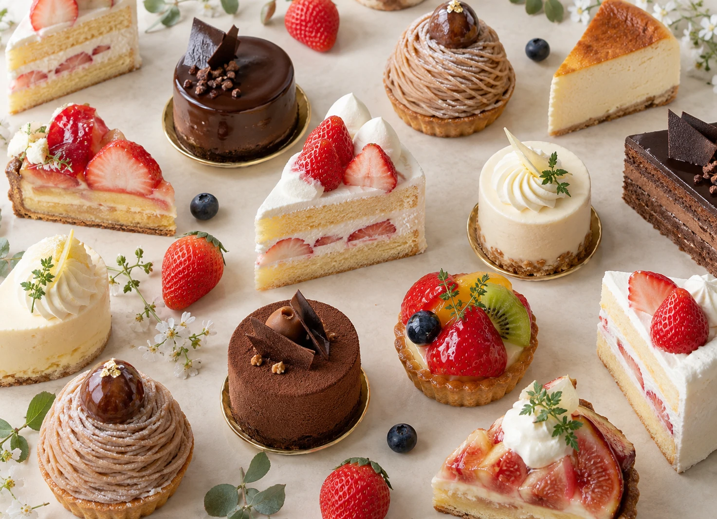 ミエル洋菓子店のケーキとお店