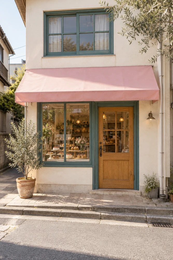ミエル洋菓子店のケーキとお店
